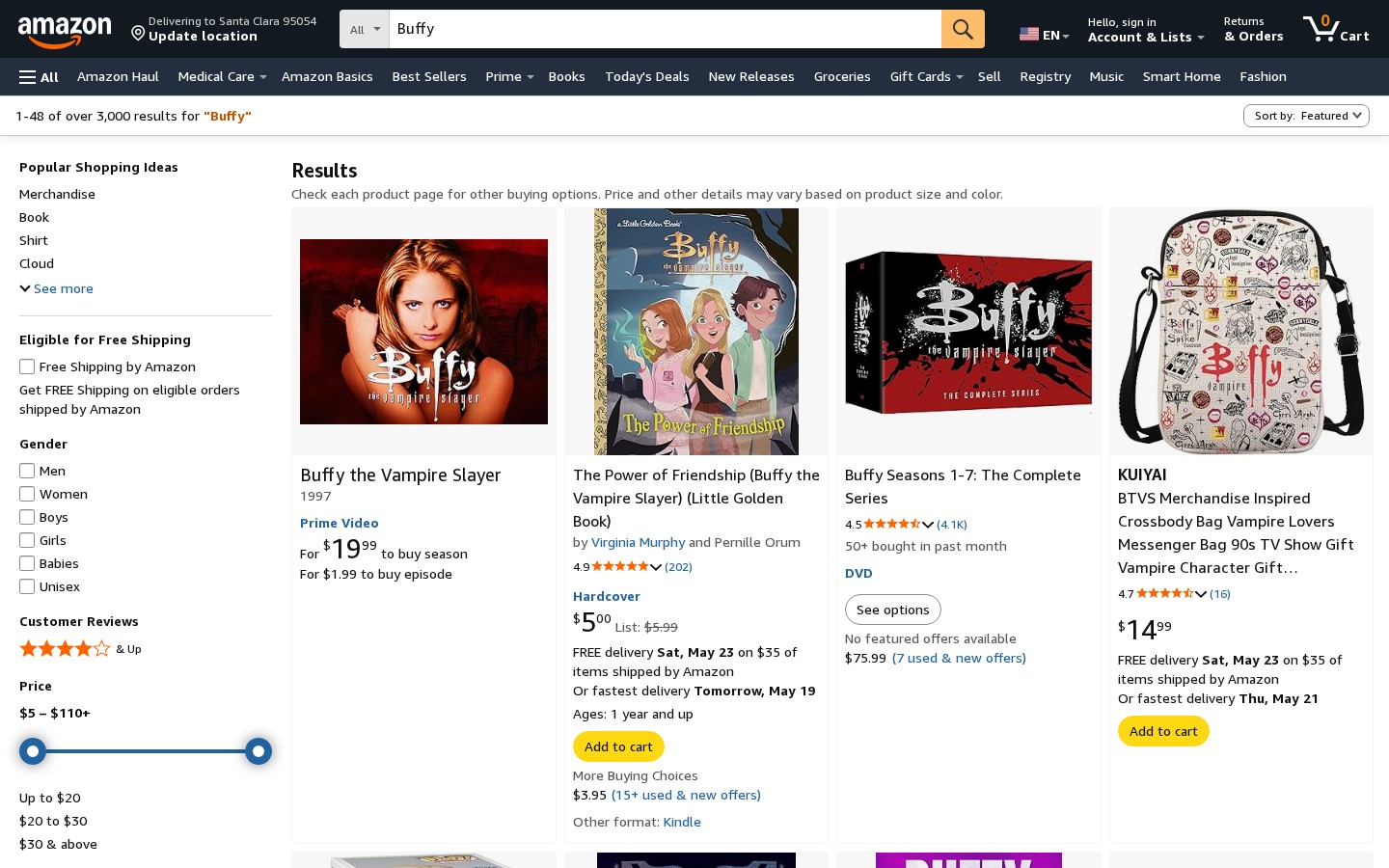 Buffy Amazon storefront