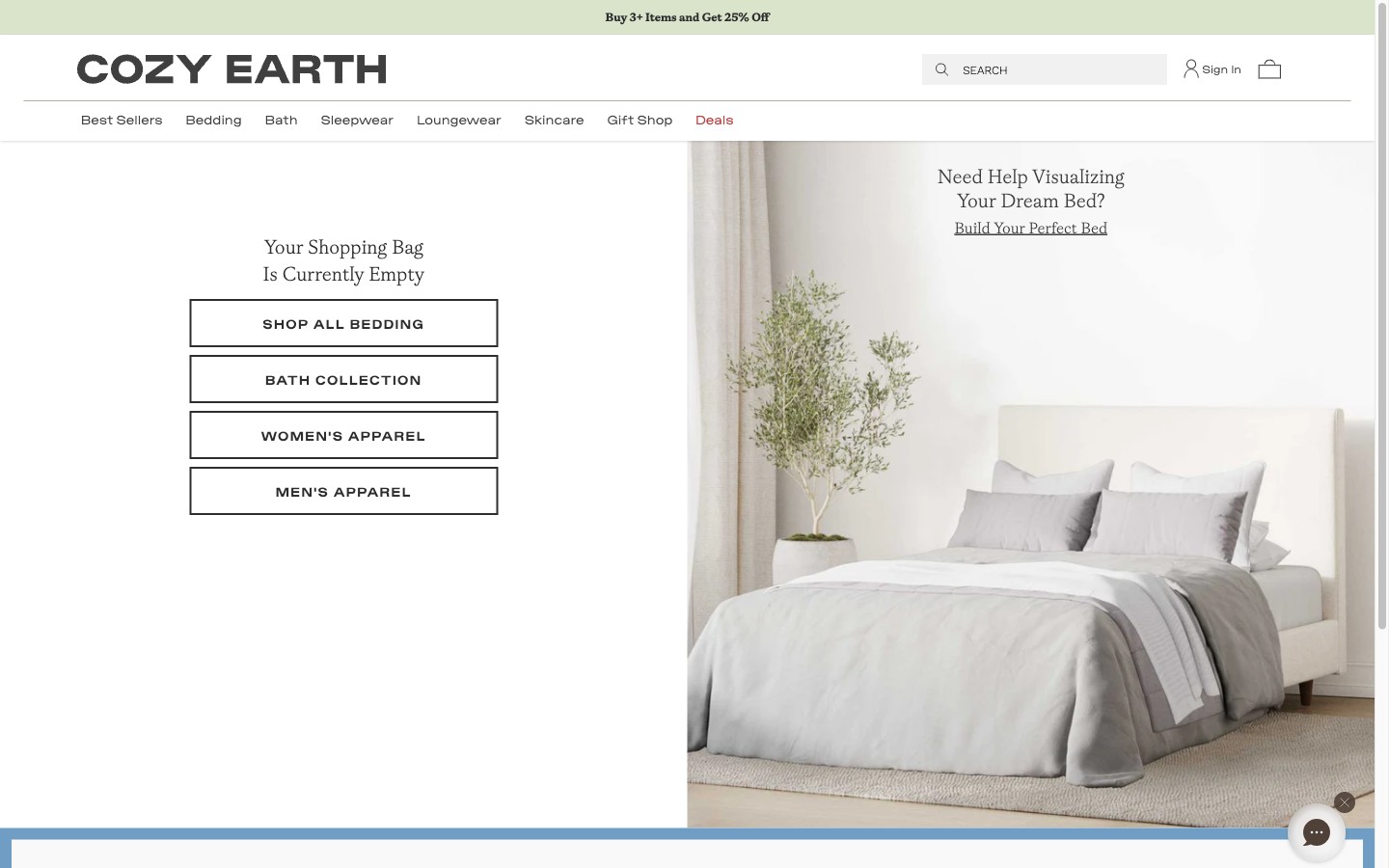 Cozy Earth cart