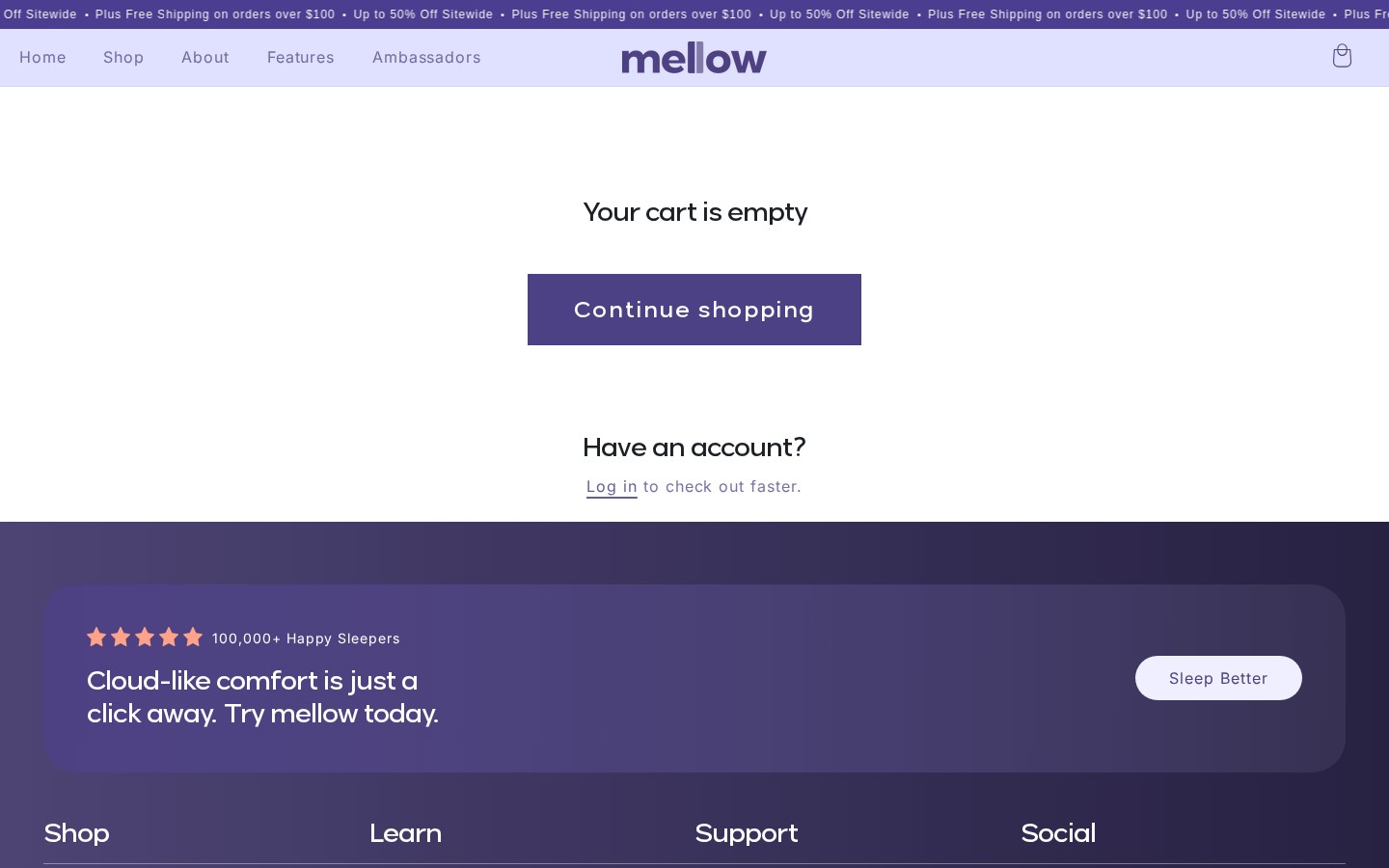 Mellow cart flow